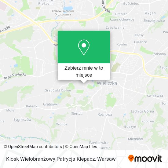 Mapa Kiosk Wielobranżowy Patrycja Klepacz