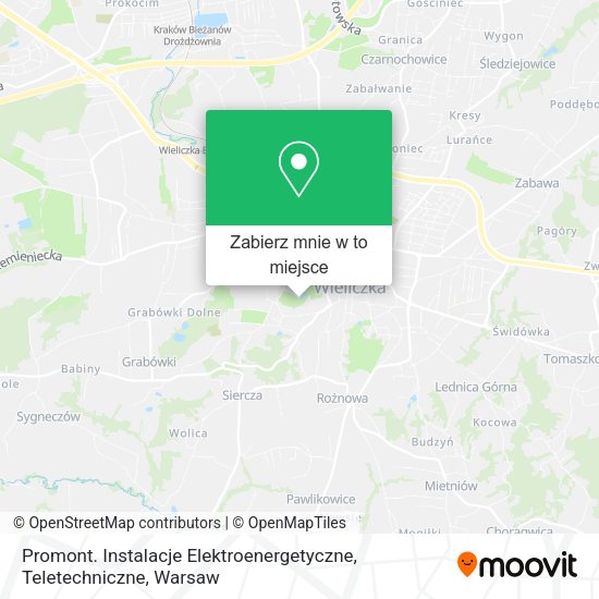 Mapa Promont. Instalacje Elektroenergetyczne, Teletechniczne