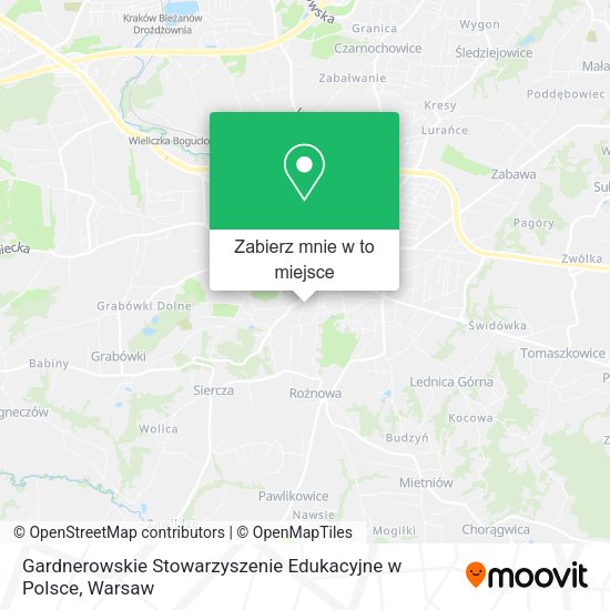 Mapa Gardnerowskie Stowarzyszenie Edukacyjne w Polsce