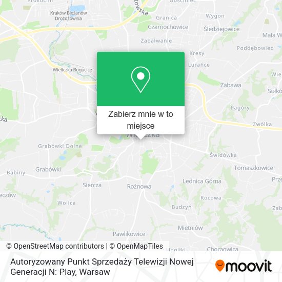 Mapa Autoryzowany Punkt Sprzedaży Telewizji Nowej Generacji N: Play