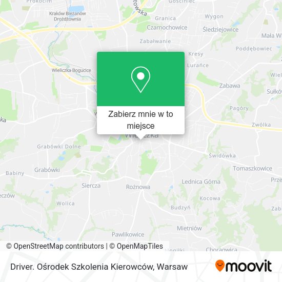 Mapa Driver. Ośrodek Szkolenia Kierowców