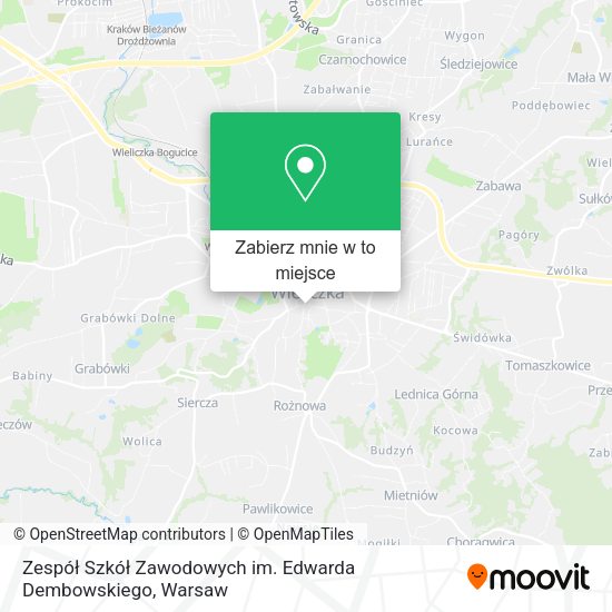 Mapa Zespół Szkół Zawodowych im. Edwarda Dembowskiego