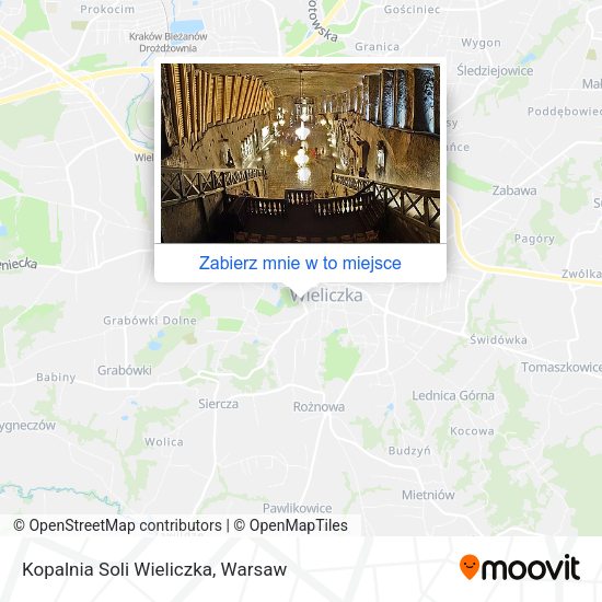 Mapa Kopalnia Soli Wieliczka