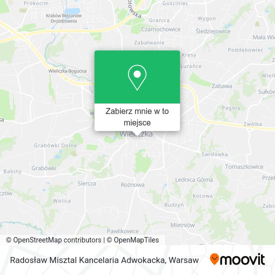 Mapa Radosław Misztal Kancelaria Adwokacka