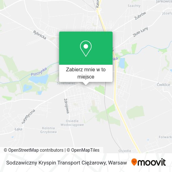 Mapa Sodzawiczny Kryspin Transport Ciężarowy