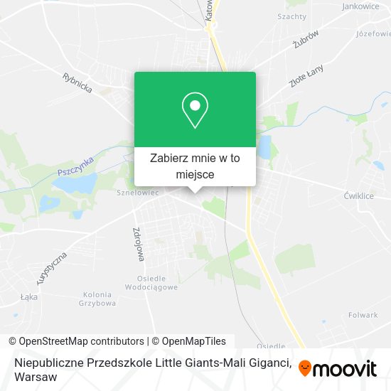 Mapa Niepubliczne Przedszkole Little Giants-Mali Giganci