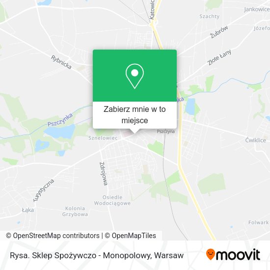 Mapa Rysa. Sklep Spożywczo - Monopolowy