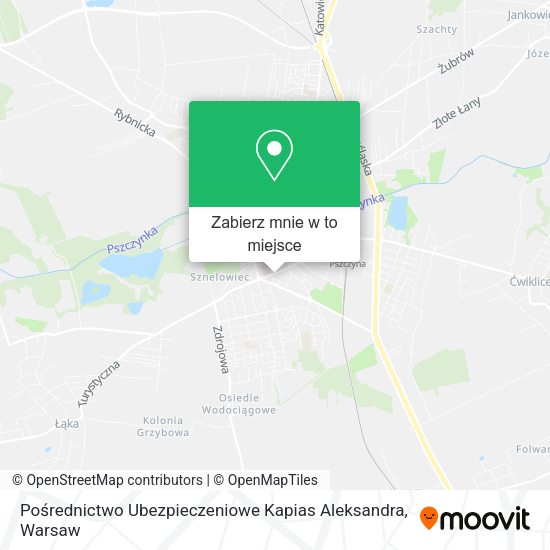 Mapa Pośrednictwo Ubezpieczeniowe Kapias Aleksandra