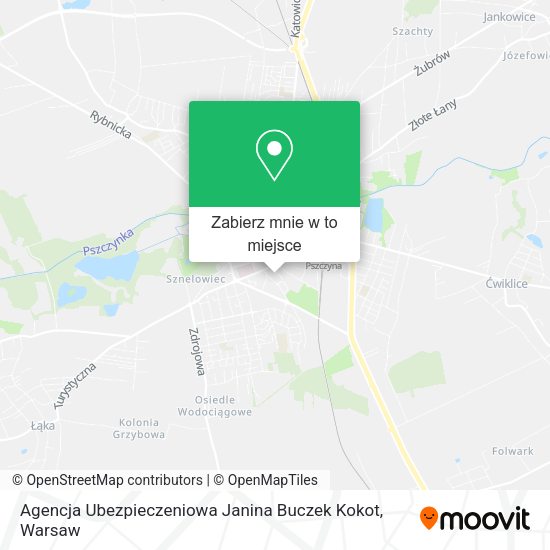 Mapa Agencja Ubezpieczeniowa Janina Buczek Kokot