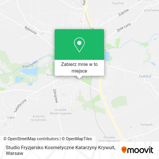 Mapa Studio Fryzjersko Kosmetyczne Katarzyny Krywult