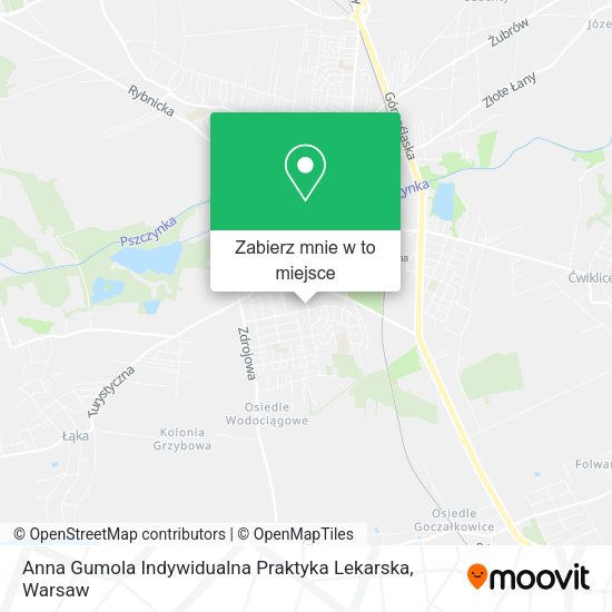 Mapa Anna Gumola Indywidualna Praktyka Lekarska