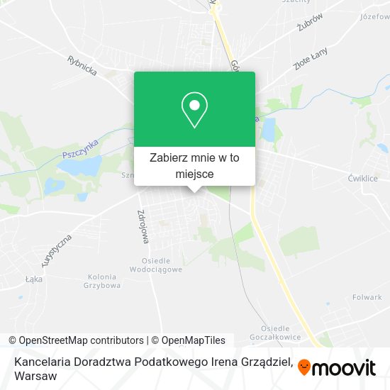 Mapa Kancelaria Doradztwa Podatkowego Irena Grządziel