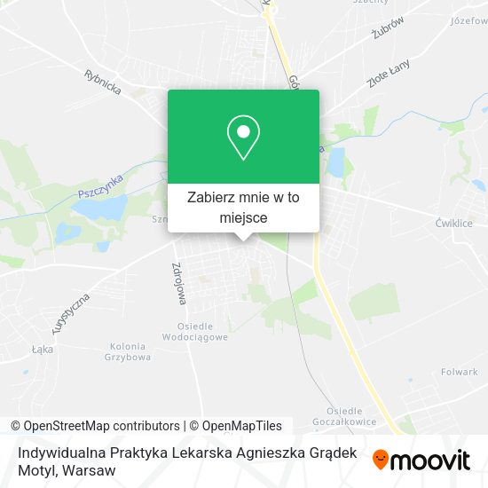 Mapa Indywidualna Praktyka Lekarska Agnieszka Grądek Motyl