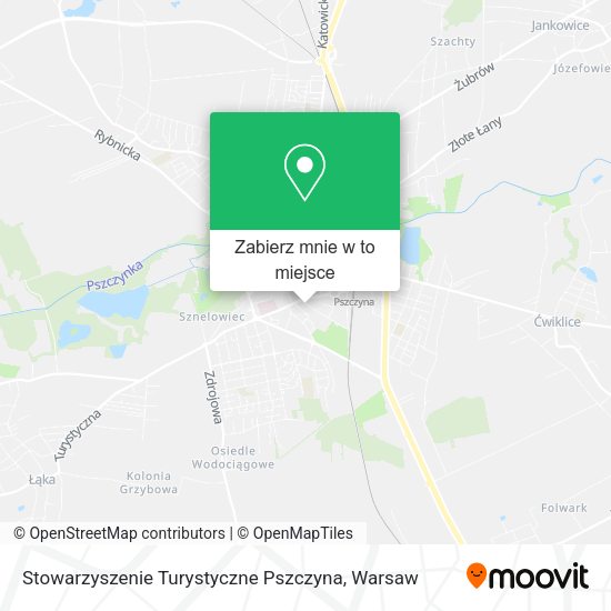 Mapa Stowarzyszenie Turystyczne Pszczyna