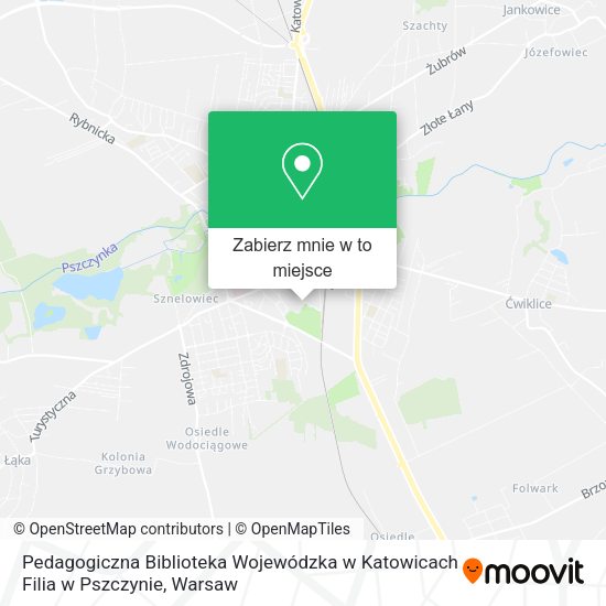 Mapa Pedagogiczna Biblioteka Wojewódzka w Katowicach Filia w Pszczynie