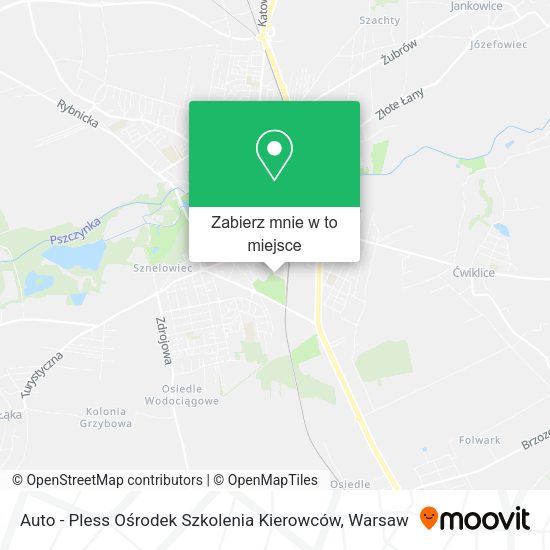 Mapa Auto - Pless Ośrodek Szkolenia Kierowców