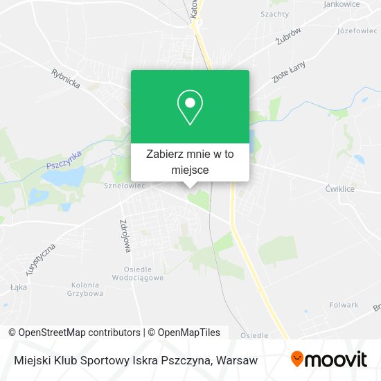 Mapa Miejski Klub Sportowy Iskra Pszczyna