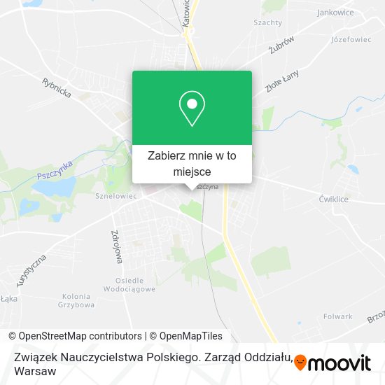 Mapa Związek Nauczycielstwa Polskiego. Zarząd Oddziału