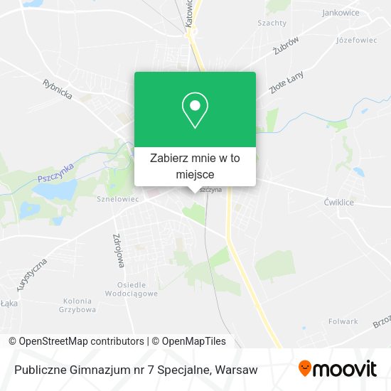 Mapa Publiczne Gimnazjum nr 7 Specjalne