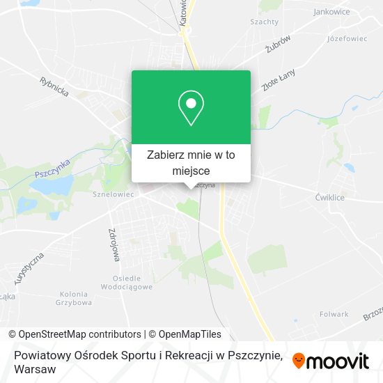 Mapa Powiatowy Ośrodek Sportu i Rekreacji w Pszczynie