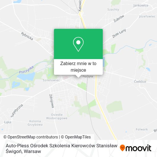 Mapa Auto-Pless Ośrodek Szkolenia Kierowców Stanisław Świgoń