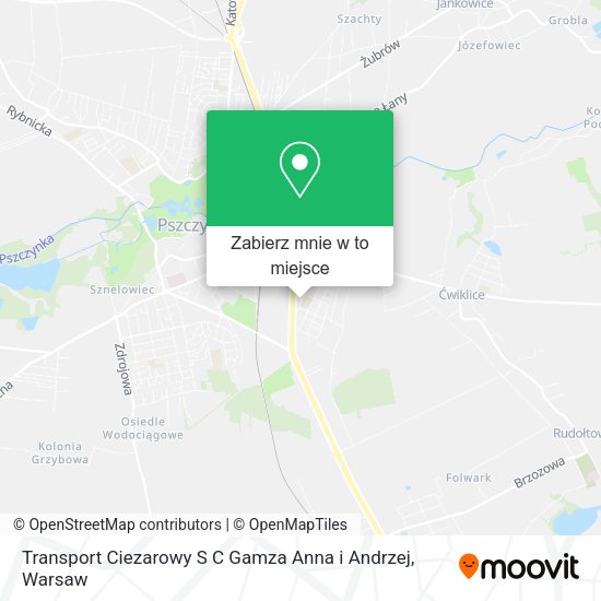 Mapa Transport Ciezarowy S C Gamza Anna i Andrzej