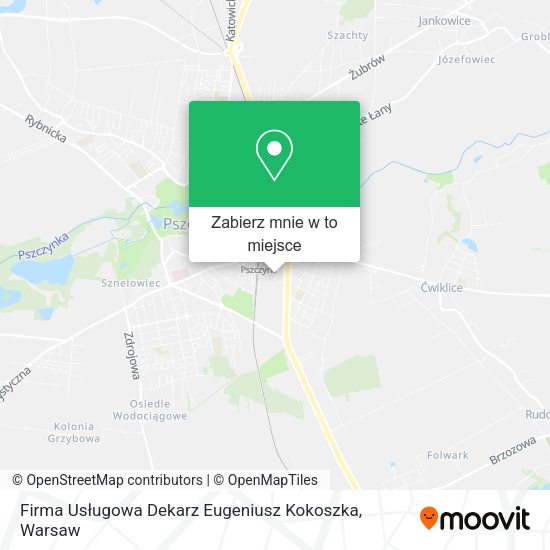 Mapa Firma Usługowa Dekarz Eugeniusz Kokoszka