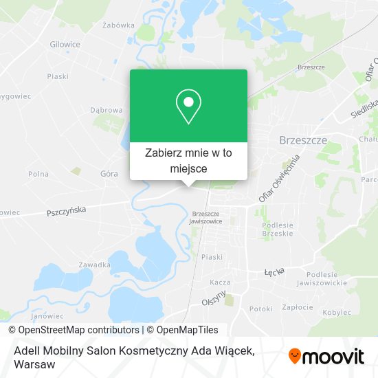 Mapa Adell Mobilny Salon Kosmetyczny Ada Wiącek