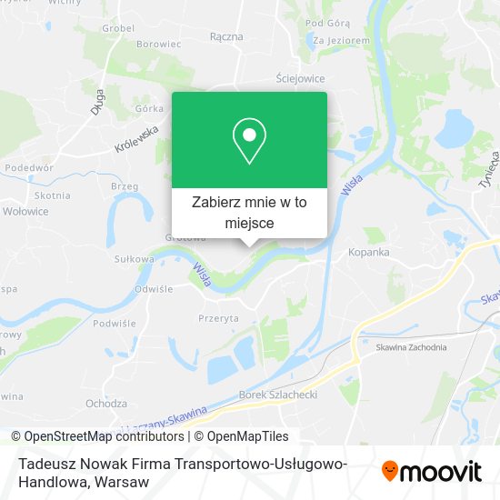 Mapa Tadeusz Nowak Firma Transportowo-Usługowo-Handlowa