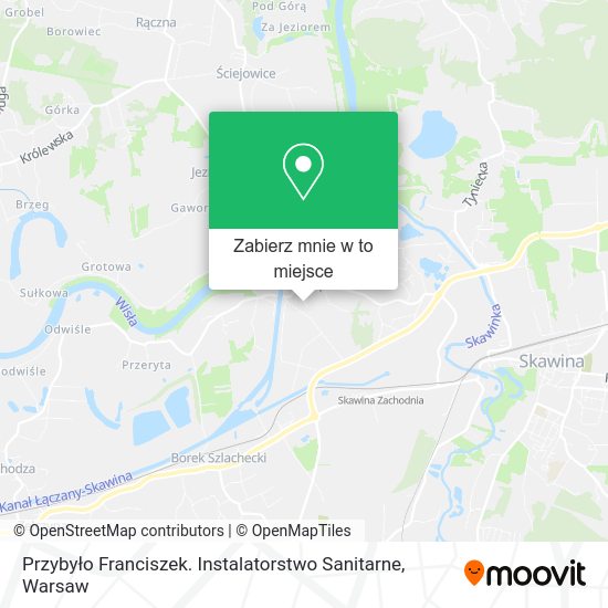 Mapa Przybyło Franciszek. Instalatorstwo Sanitarne