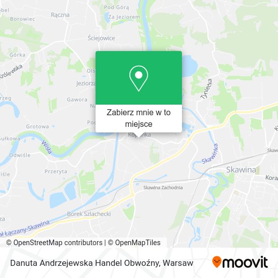 Mapa Danuta Andrzejewska Handel Obwoźny