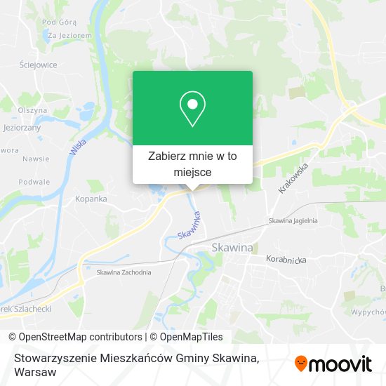 Mapa Stowarzyszenie Mieszkańców Gminy Skawina