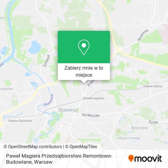 Mapa Paweł Magiera Przedsiębiorstwo Remontowo-Budowlane