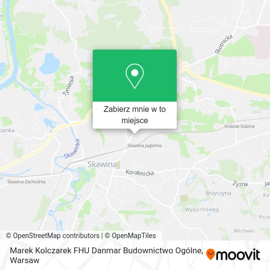 Mapa Marek Kolczarek FHU Danmar Budownictwo Ogólne