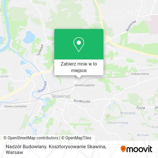 Mapa Nadzór Budowlany. Kosztorysowanie Skawina