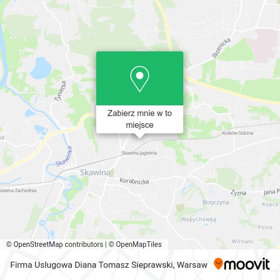 Mapa Firma Uslugowa Diana Tomasz Sieprawski