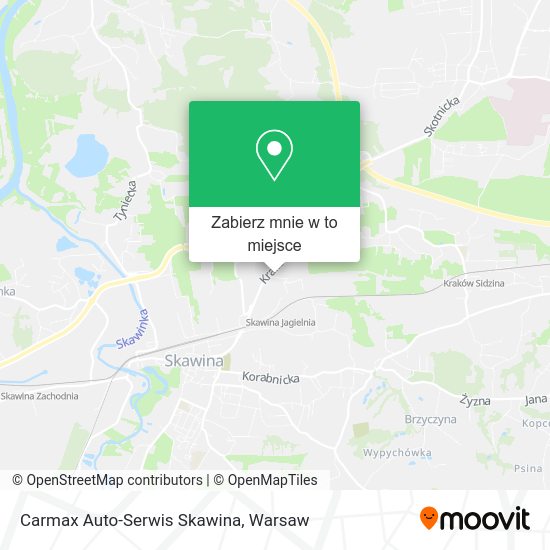 Mapa Carmax Auto-Serwis Skawina