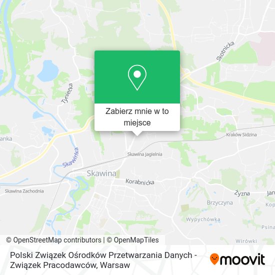 Mapa Polski Związek Ośrodków Przetwarzania Danych - Związek Pracodawców