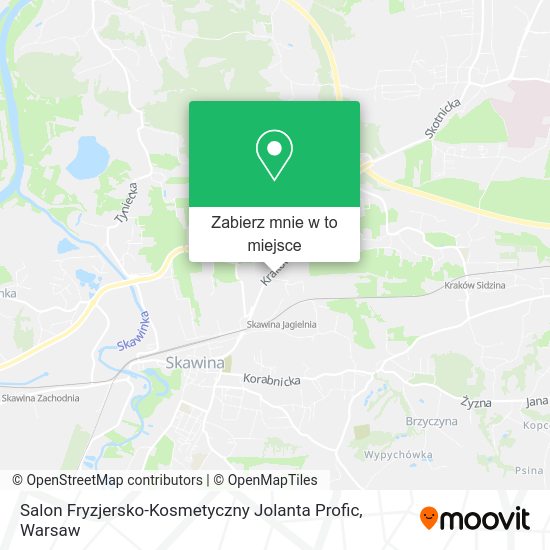 Mapa Salon Fryzjersko-Kosmetyczny Jolanta Profic