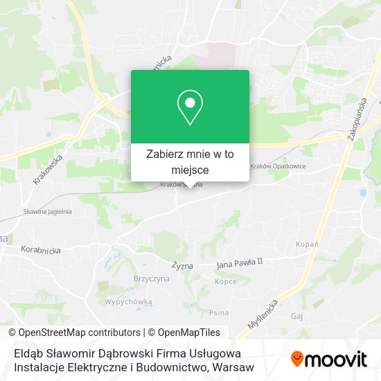 Mapa Eldąb Sławomir Dąbrowski Firma Usługowa Instalacje Elektryczne i Budownictwo