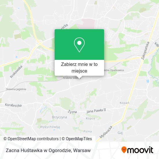 Mapa Zacna Huśtawka w Ogorodzie