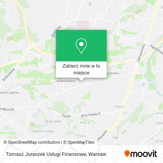 Mapa Tomasz Juraszek Usługi Finansowe