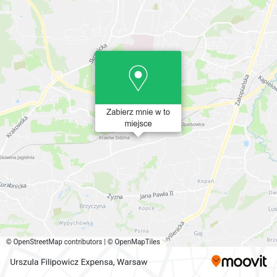 Mapa Urszula Filipowicz Expensa