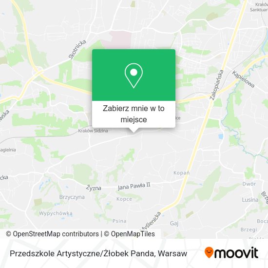 Mapa Przedszkole Artystyczne / Żłobek Panda