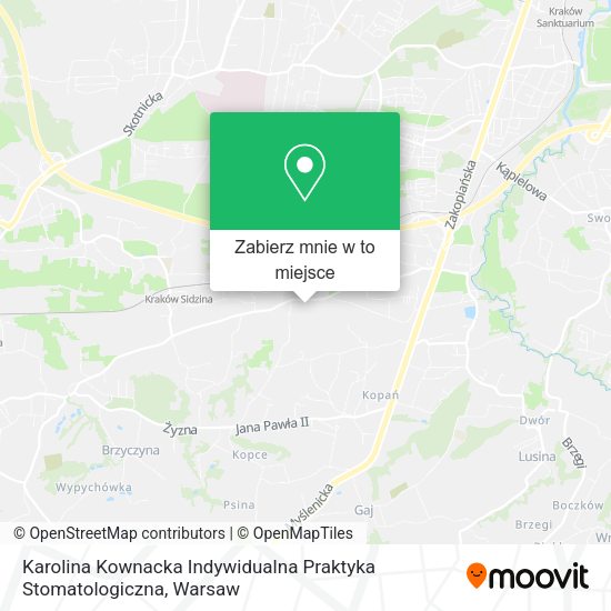 Mapa Karolina Kownacka Indywidualna Praktyka Stomatologiczna