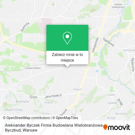 Mapa Aleksander Byczek Firma Budowlana Wielobranżowa Byczbud