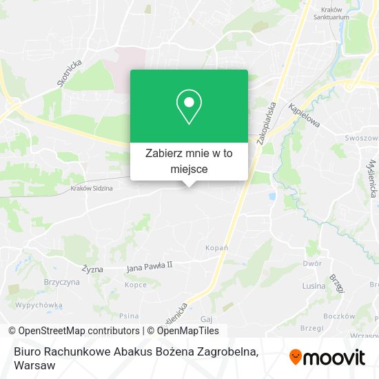 Mapa Biuro Rachunkowe Abakus Bożena Zagrobelna