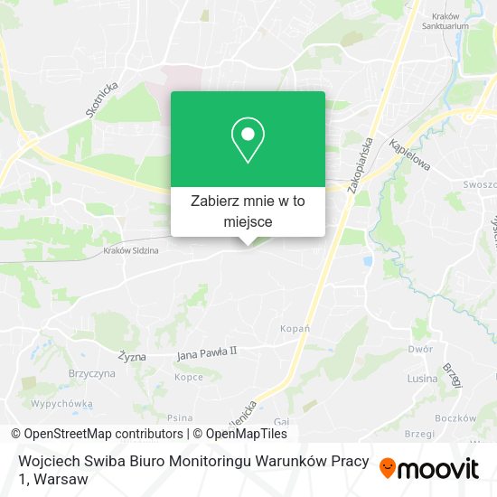 Mapa Wojciech Swiba Biuro Monitoringu Warunków Pracy 1