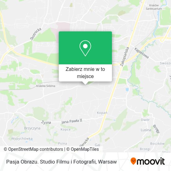 Mapa Pasja Obrazu. Studio Filmu i Fotografii