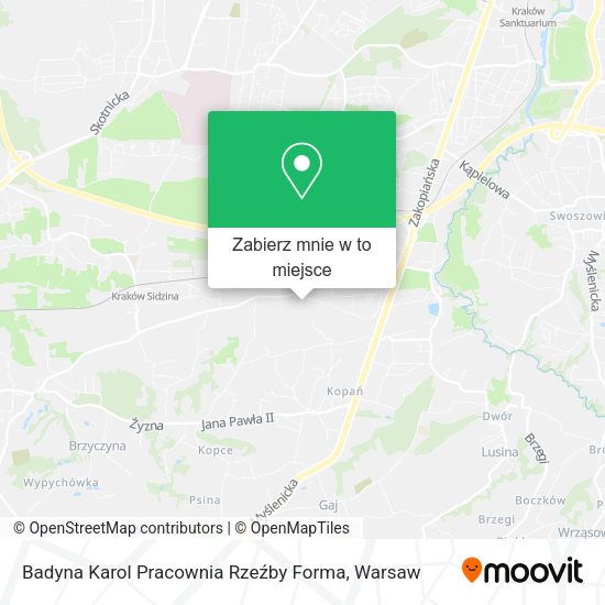 Mapa Badyna Karol Pracownia Rzeźby Forma